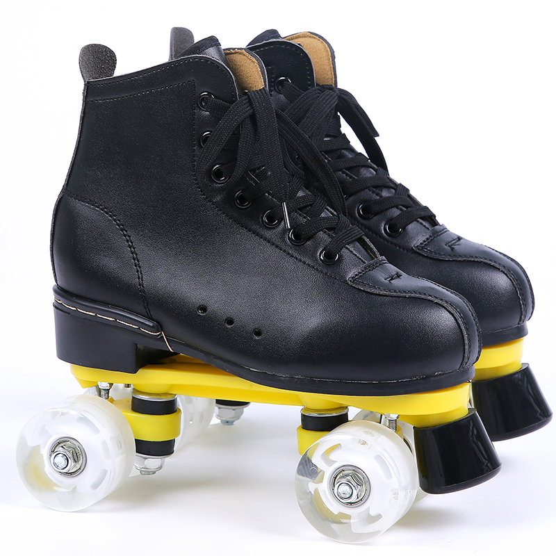 Black, super-fluid, yellow, white wheel